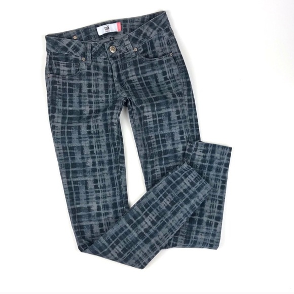 {CAbi} #3047 Blue Grid Curvy Skinny Jeans, $109 - Picture 4 of 8